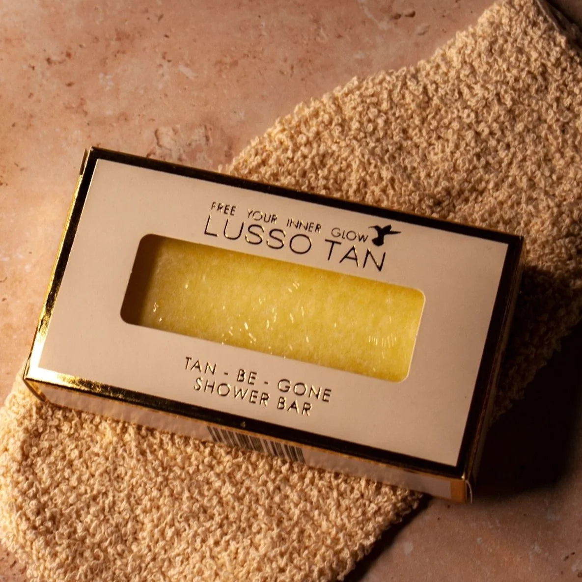 Lusso tan lemon shower bar