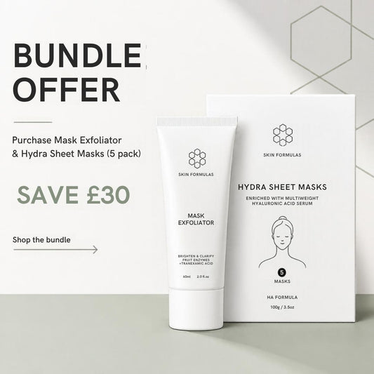 Skin Formulas Mask Exfoliator and Hydra Sheet Bundle