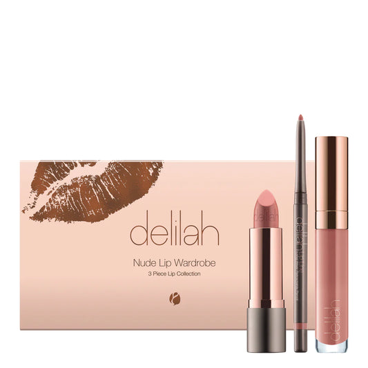Delilah Cosmetics nude lip wardrobe